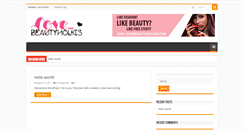 Desktop Screenshot of lovebeautyholics.com